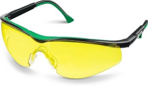 Очки жёлтые, химическистойкие, стекло-моноблок KRAFTOOL 110318 ― KRAFTOOL SHOP